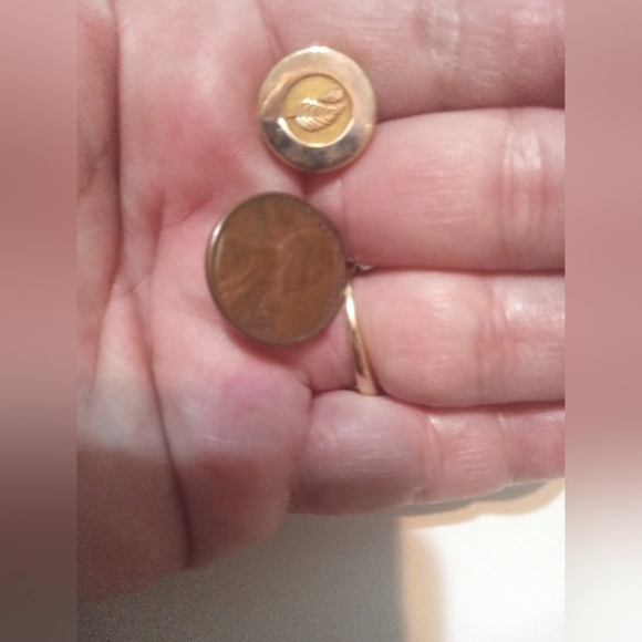 Melaleuca Lapel Pin 1/10-10k Gold Filled Fern Water Droplet 1/4" Associate Award - Picture 1 of 3